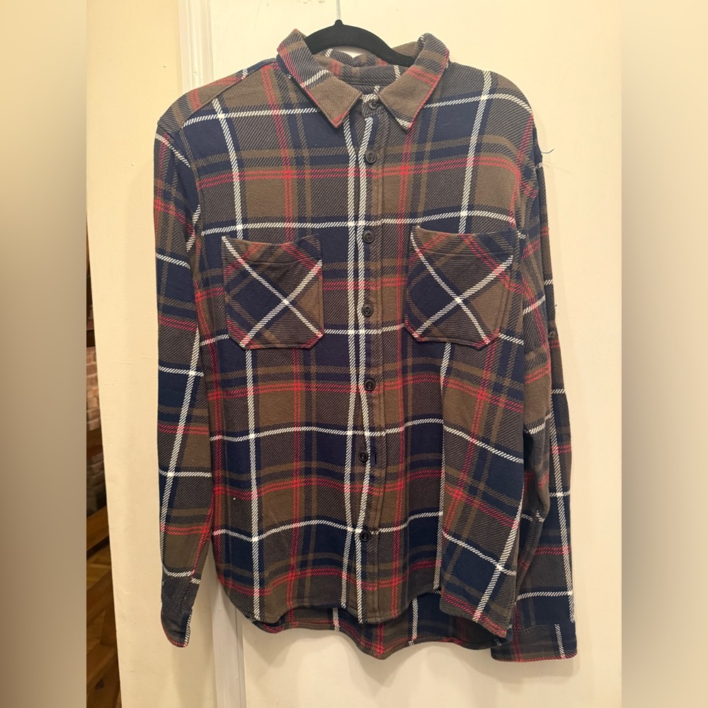 Zara Multicolor Plaid Casual Shirt runs small or fitted